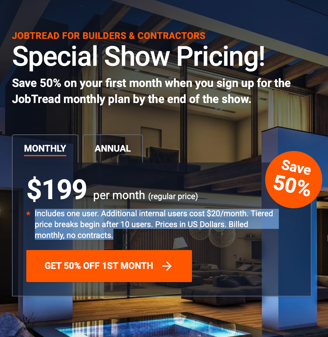 Special Show Pricing! 302
